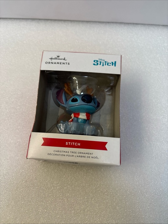 Hallmark Other - Hallmark Stitch Ornament - Blue with Red & White Scarf